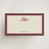 "Snail Mail" - Mini Note Cards in Raspberry by Pati Cascino - Front