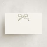 "Bow" - Mini Note Cards in Pistachio by Helena Vitto - Front