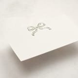 "Bow" - Mini Note Cards in Pistachio by Helena Vitto - Detail