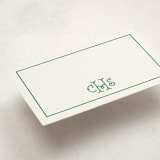 "Keyline Initials" - Mini Note Cards in Shamrock by mo kelley - Detail
