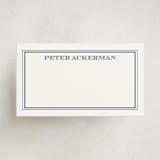 "the gentleman" - Mini Note Cards in Navy by The Social Type - Front