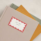 "Wavy Frame Fun" - Mini Note Cards in Watermelon by Ro Pacifico - In-Situ