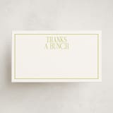 "elegant serif" - Mini Note Cards in Lime by Ellen Schlegelmilch - Front