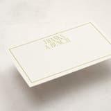"elegant serif" - Mini Note Cards in Lime by Ellen Schlegelmilch - Detail
