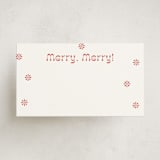 "Peppermint" - Mini Note Cards in Candy Cane by Megan Davis - Front
