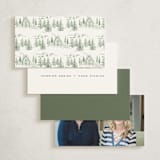 "Winter Mountain Tale" - Mini Note Cards in Forest by Petra Kern - Back of Card Options