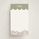 "Flower Shop" - Mini Note Cards in Sage by Corinne Malesic - Front