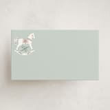 "Le Cheval d’Enfance" - Mini Note Cards in French Blue by Ana de Sousa - Front