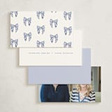"Plaid bear" - Mini Note Cards in Cornflower by Sarah Knight - Back of Card Options