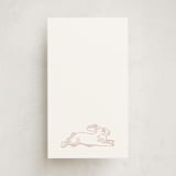 "Flying Bunny" - Mini Note Cards in Petal by Zani van Zyl - Front