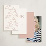 "Flying Bunny" - Mini Note Cards in Petal by Zani van Zyl - Back of Card Options