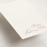 "Flying Bunny" - Mini Note Cards in Petal by Zani van Zyl - Detail