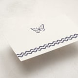 "Butterfly Thanks" - Mini Note Cards in Lilac by Heather Schertzer - Detail