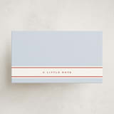 "RicRac Gingham" - Mini Note Cards in Nautical by Corinne Malesic - Front