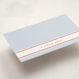 "RicRac Gingham" - Mini Note Cards in Nautical by Corinne Malesic - Detail