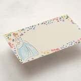 "Princess garden party" - Mini Note Cards in Buttercream by Cass Loh - Detail