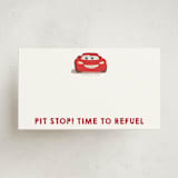"Disney and Pixar's Lightning McQueen Pit Stop" - Mini Note Cards in Cloud by tinaleeart - Front