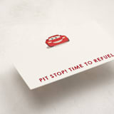 "Disney and Pixar's Lightning McQueen Pit Stop" - Mini Note Cards in Cloud by tinaleeart - Detail