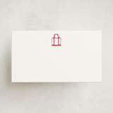"Boat Tote" - Mini Note Cards in Lobster by Erika Firm - Front