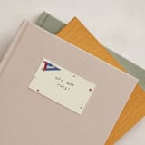 "Sports Pennant" - Mini Note Cards in Americana by Rebecca Dymon - In-Situ