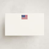 "American Flag" - Mini Note Cards in Parchment by Jennifer Lew - Front