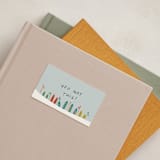 "Ski Patrol" - Mini Note Cards in Sky by Erika Firm - In-Situ