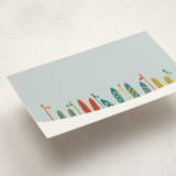 "Ski Patrol" - Mini Note Cards in Sky by Erika Firm - Detail