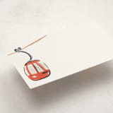 "Snow much fun" - Mini Note Cards in Santa Suit by Sarah Knight - Detail