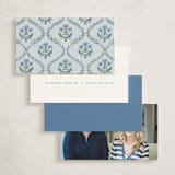 "Festive Trellis" - Mini Note Cards in Wintermint by Teju Reval - Back of Card Options