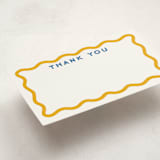 "Thanks a Bunch! (set of 10)" - Mini Note Cards in Marigold by Minted - Detail