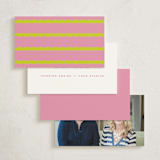 "Thanks a Bunch! (set of 10)" - Mini Note Cards in Chartreuse by Minted - Back of Card Options