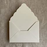 "Mist A7 Venetian Flap Envelope | Pack of 25" - Envelopes in beige by Ivory Invitations