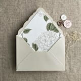 "Mist A7 Venetian Flap Envelope | Pack of 25" - Envelopes in beige by Ivory Invitations