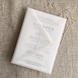 "Translucent vellum A7 euro flap envelope | pack of 10" - Envelopes in white by Ivory Invitations