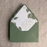 "Mid Green A7 Venetian Flap Envelope | Pack of 25" - Envelopes in green by Ivory Invitations
