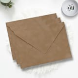 "A7 Camel Velvet Envelopes (Set of 10)" - Envelopes in natural by Caroline Russo