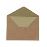 "A7 Camel Velvet Envelopes (Set of 10)" - Envelopes in natural by Caroline Russo
