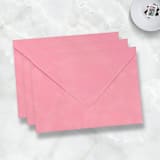 "A7 Pink Velvet Envelopes (Set of 10)" - Envelopes in pink by Caroline Russo