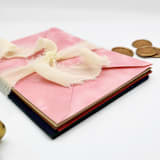"A7 Pink Velvet Envelopes (Set of 10)" - Envelopes in pink by Caroline Russo