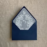 "Navy A7 euro flap envelope | PACK of 25" - Envelopes in blue by Ivory Invitations