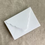 "White A7 Venetian Flap Envelope | Pack of 25" - Envelopes in white by Ivory Invitations