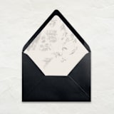 "A7 Pre-Lined Envelopes // Black (Set of 25)" - Envelopes in black by Clover and Lamb