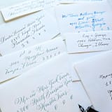 "Custom Calligraphy Envelope Addressing- Calligraphy Services Only- Recipient Addressing with Return Address" - Envelopes in multicolor by Inkspiringletters