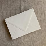 "Cream A7 deckled edge euro flap envelope | PACK of 10" - Envelopes in beige by Ivory Invitations