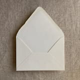 "Cream A7 deckled edge euro flap envelope | PACK of 10" - Envelopes in beige by Ivory Invitations