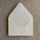 "Cream A7 deckled edge euro flap envelope | PACK of 10" - Envelopes in beige by Ivory Invitations