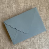 "Dust blue A7 venetian flap envelope | PACK of 25" - Envelopes in blue by Ivory Invitations