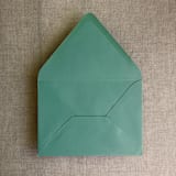 "Matcha tea green A7 euro flap envelope | pack of 10" - Envelopes in green by Ivory Invitations