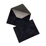 "A7 Black Velvet Envelopes (Set of 10)" - Envelopes in black by Caroline Russo