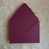 "Burgundy A7 Venetian  Flap Envelope | Pack of 25" - Envelopes in purple by Ivory Invitations